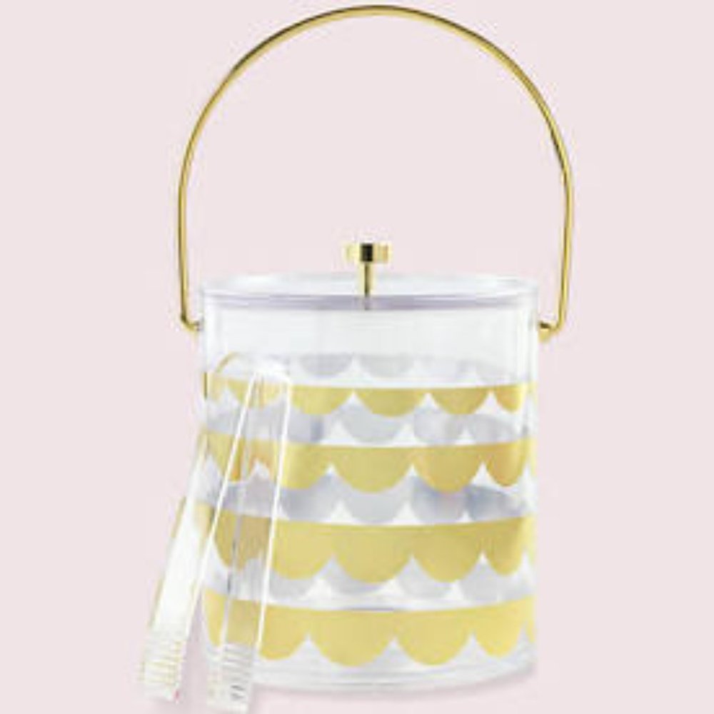 brand new kate spade scallop ice bucket